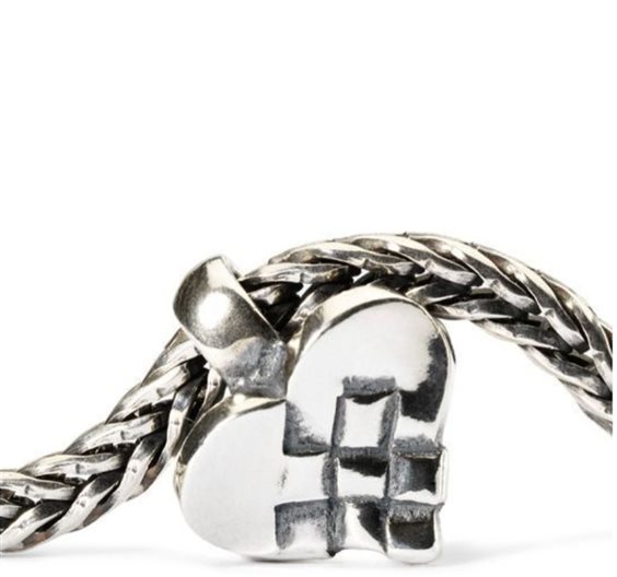Charm Trollbeads in Silver CUORE DI NATALE TROLLBEADS - CUORE DI NATALE TROLLBEADS